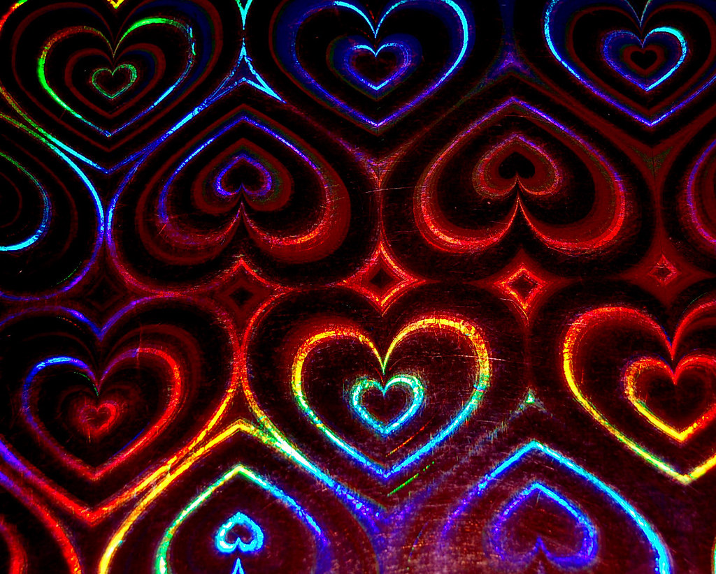 Love neon hearts